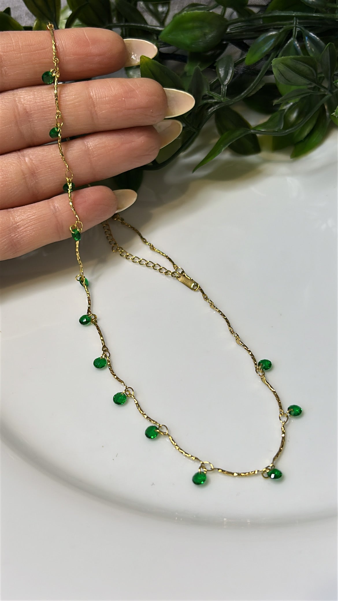 Κολιέ full summer green