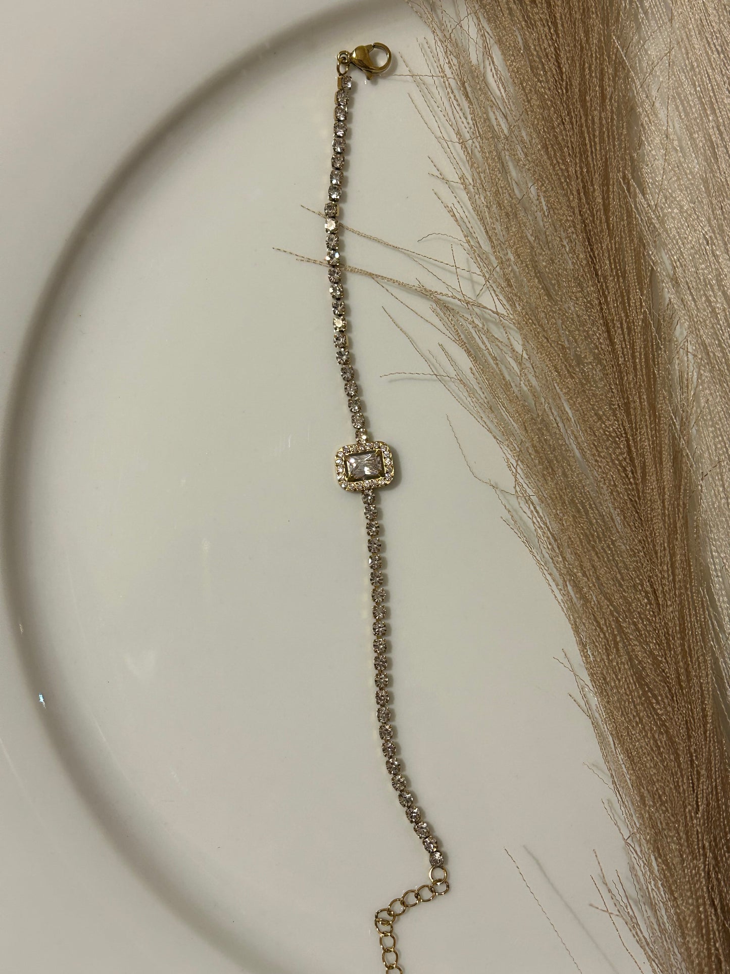 Βραχιόλι με strass & διαμάντι