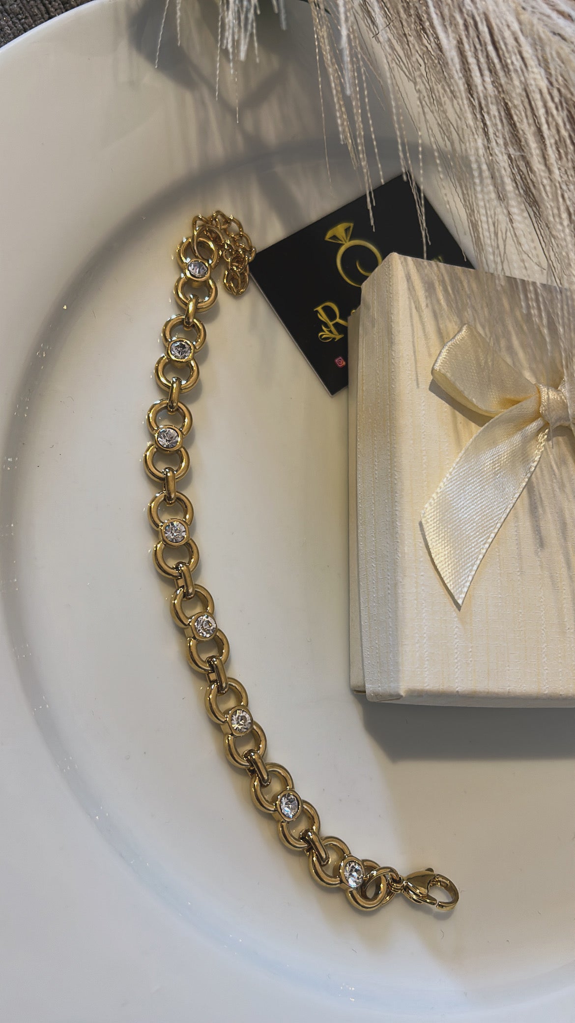 Βραχιόλι αλυσίδα με διαμαντάκια