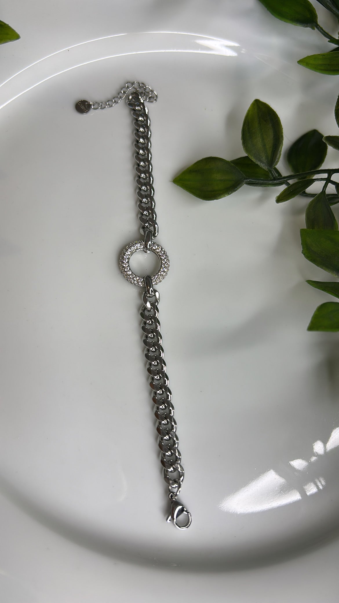 Βραχιόλι αλυσίδα με strass