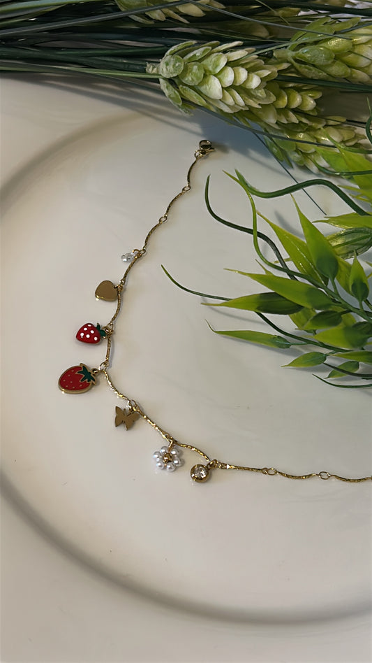 Αλυσίδα για το πόδι strawberry