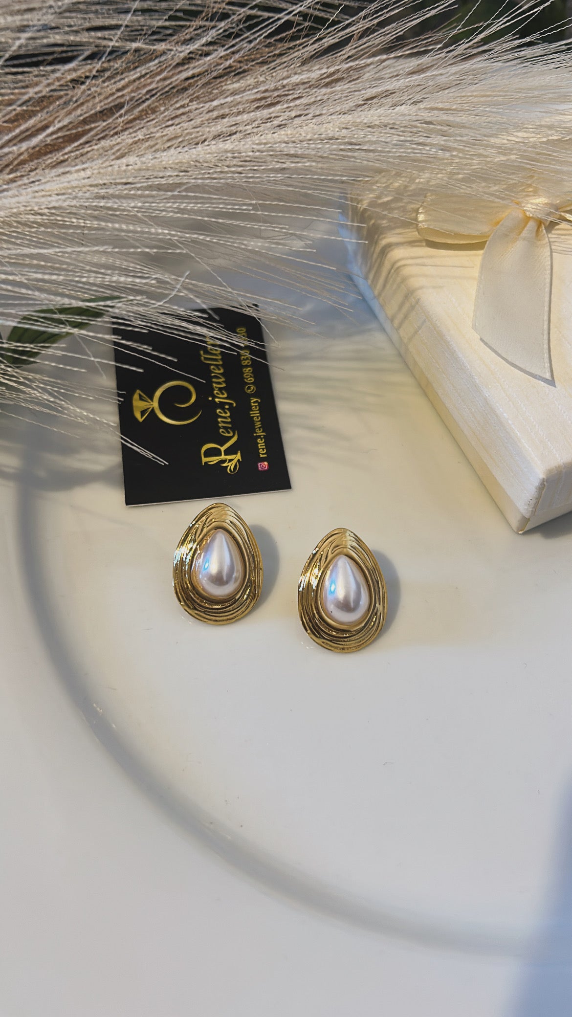 Σκουλαρίκι δάκρυ με Perla