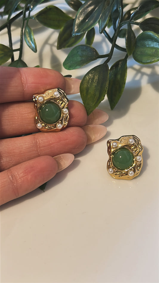 Σκουλαρίκι green Perla