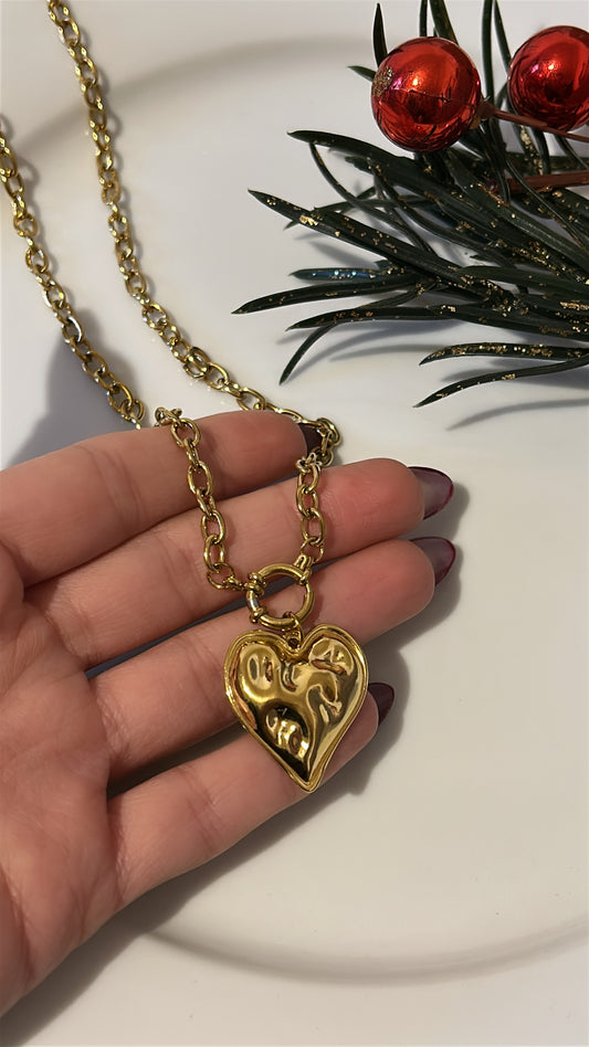 Κολιε Καρδούλα με ιδιαίτερο κούμπωμα