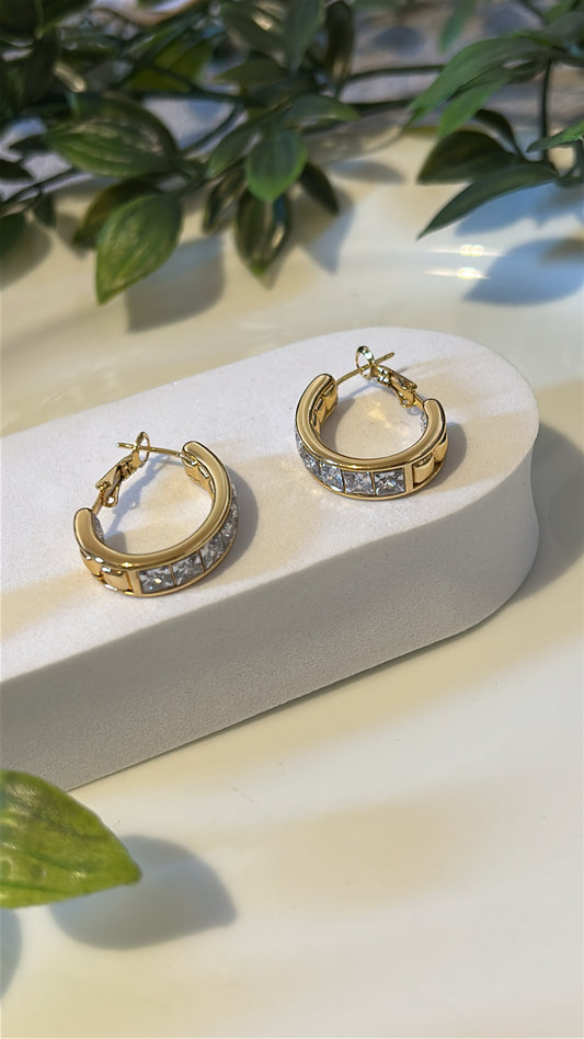 Σκουλαρίκι Κρικάκι με διαμάντια