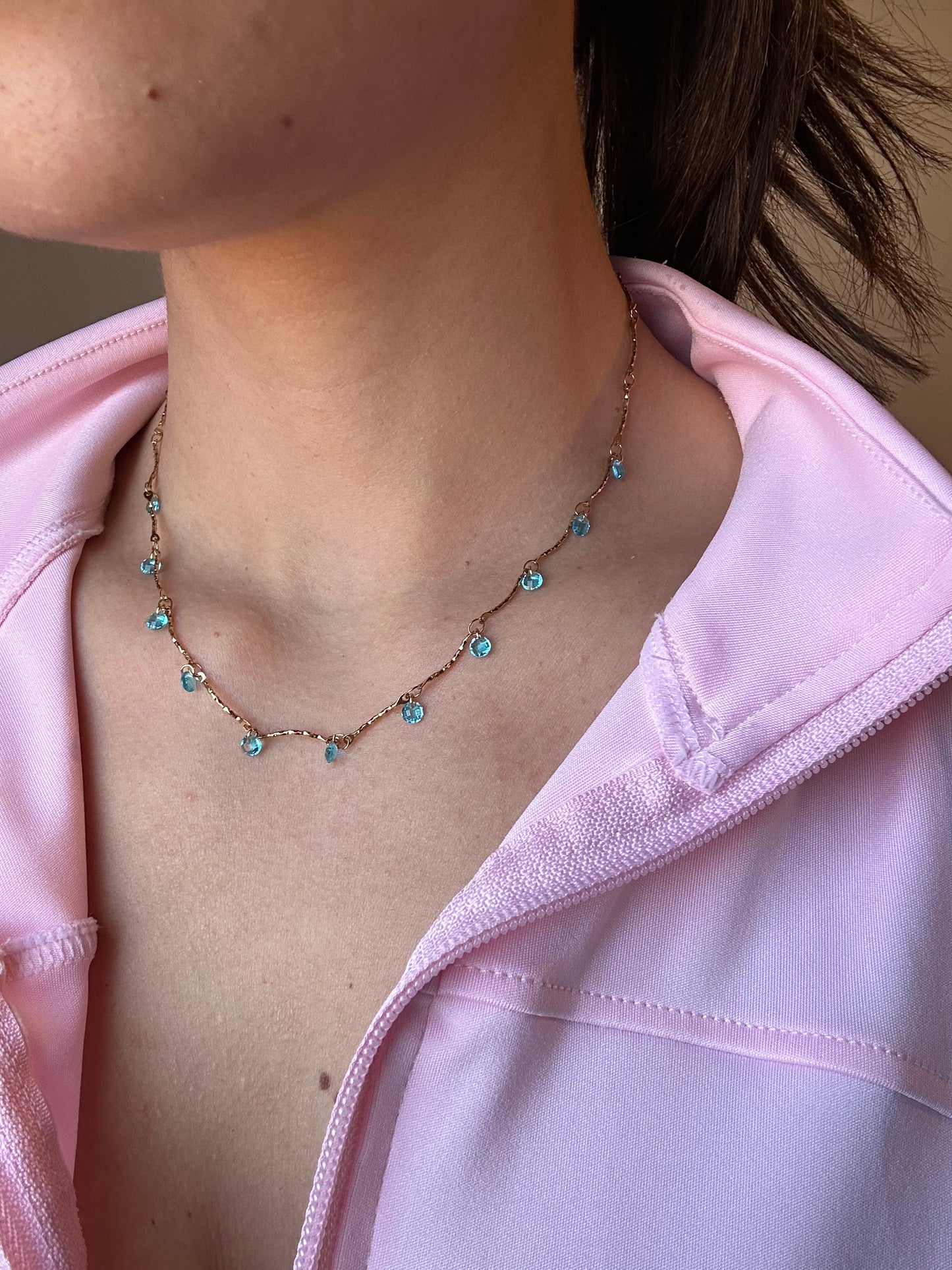 Κολιέ full summer blue