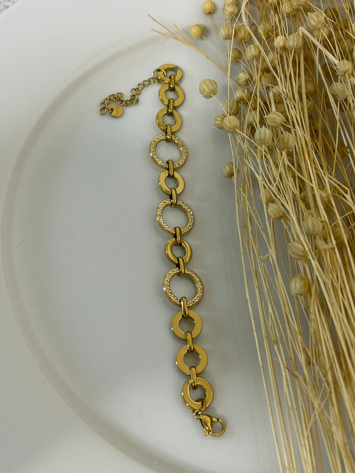 Βραχιόλι αλυσίδα με strass