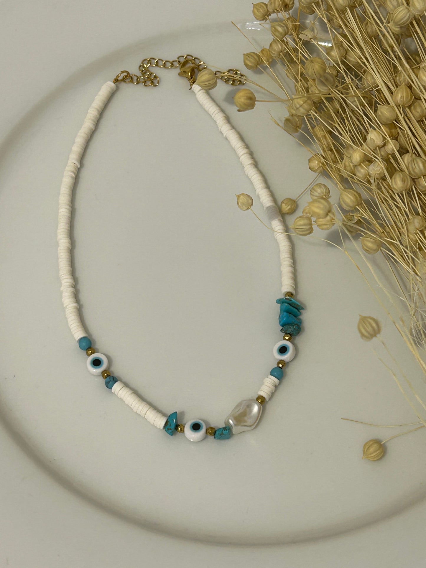 Χειροποίητο choker με ματάκια