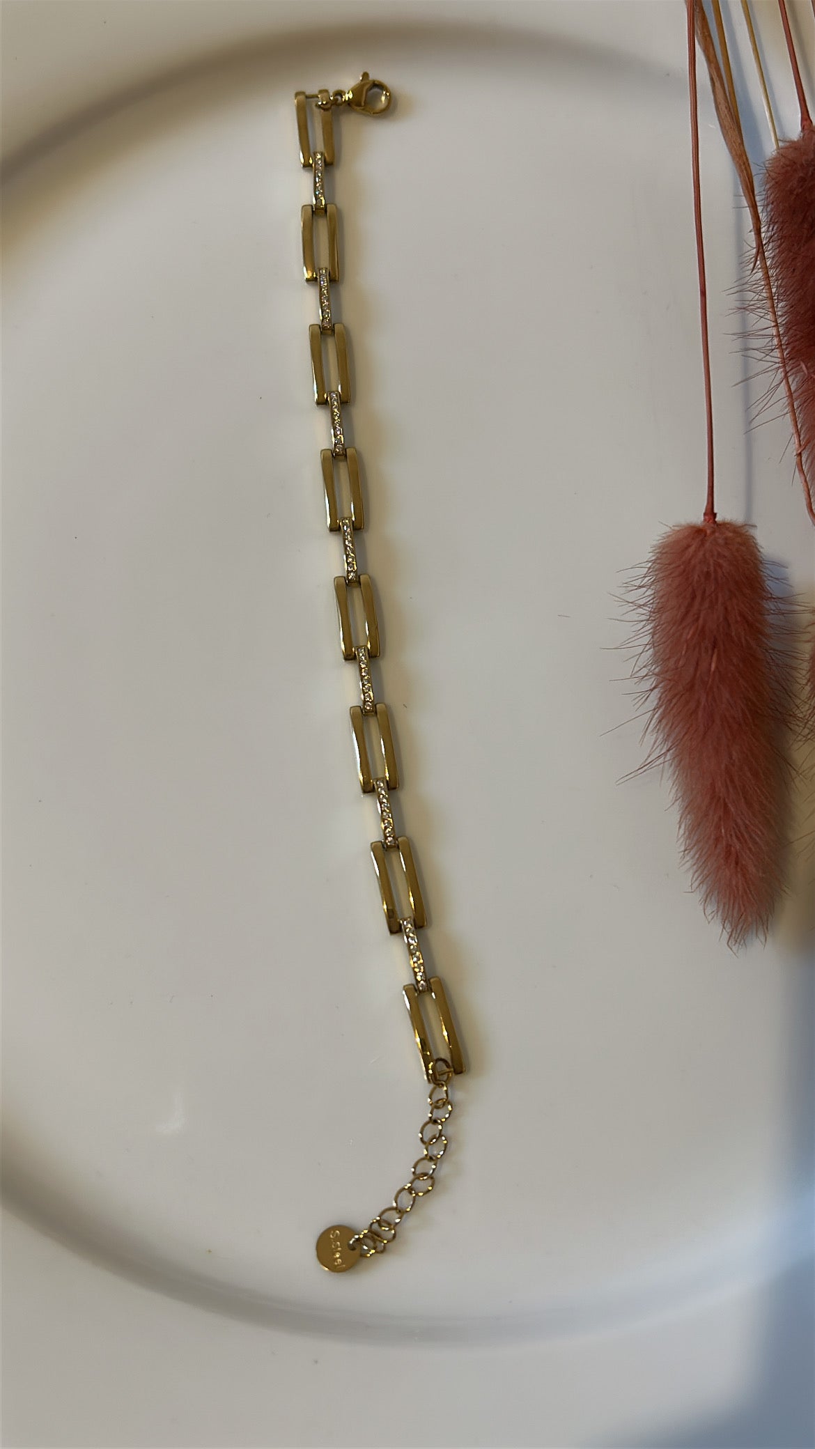 Βραχιόλι αλυσίδα με strass