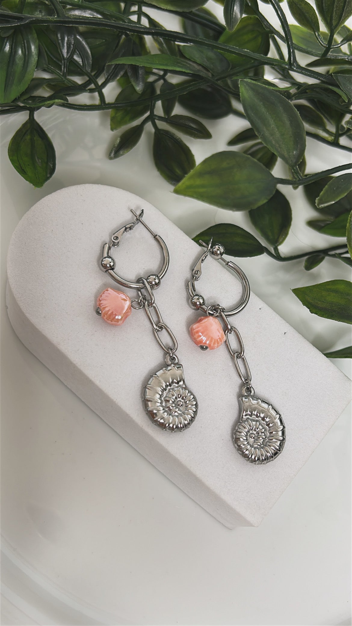 Σκουλαρίκι κρεμαστό με charms