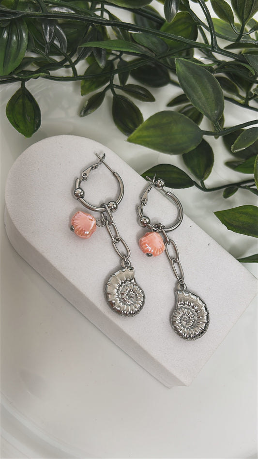 Σκουλαρίκι κρεμαστό με charms
