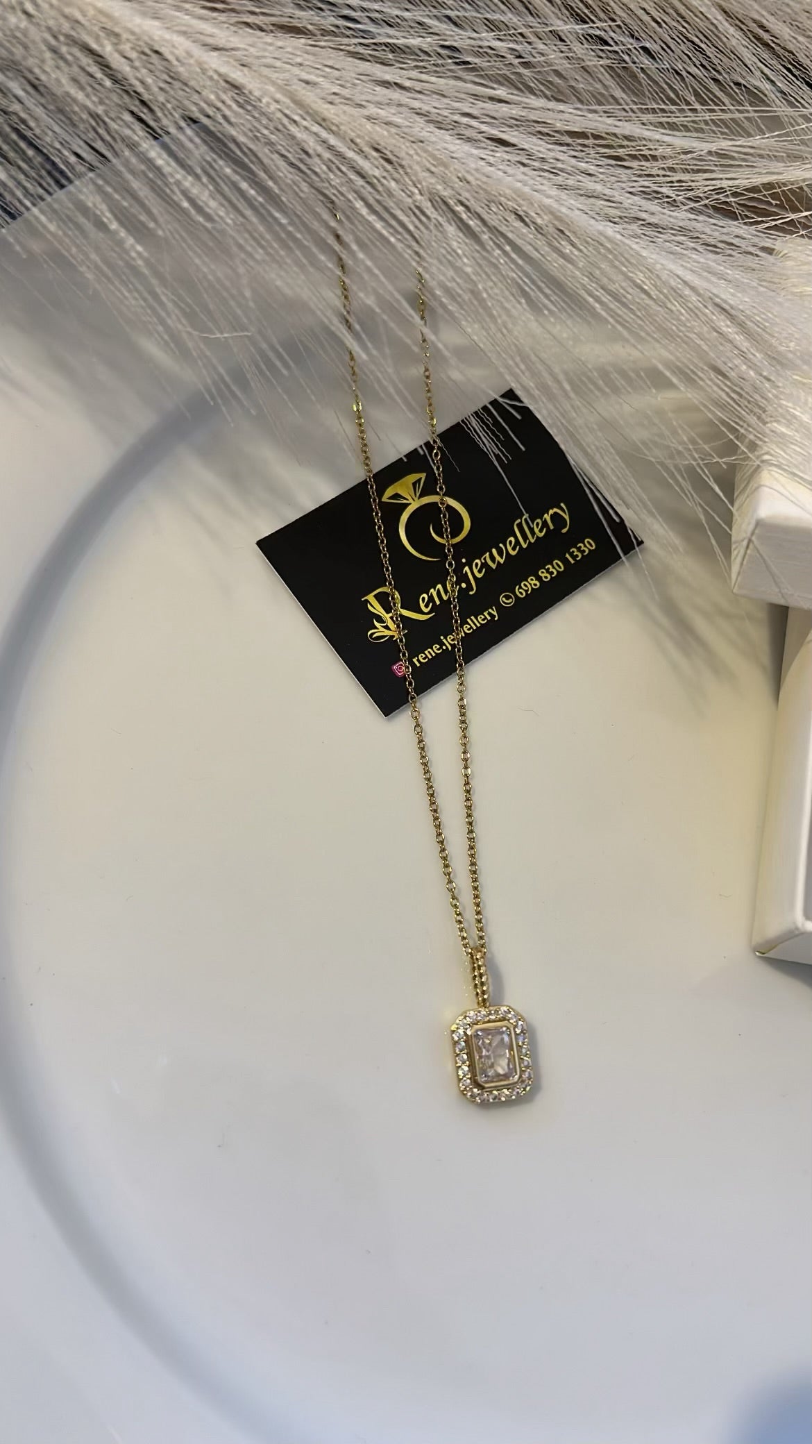 Κολιέ διαμάντι strass