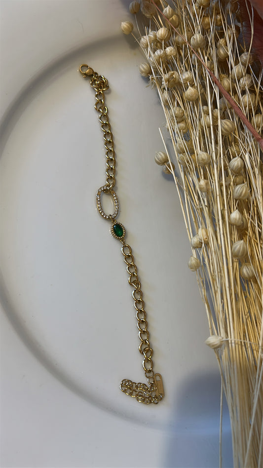 Βραχιόλι αλυσίδα με strass