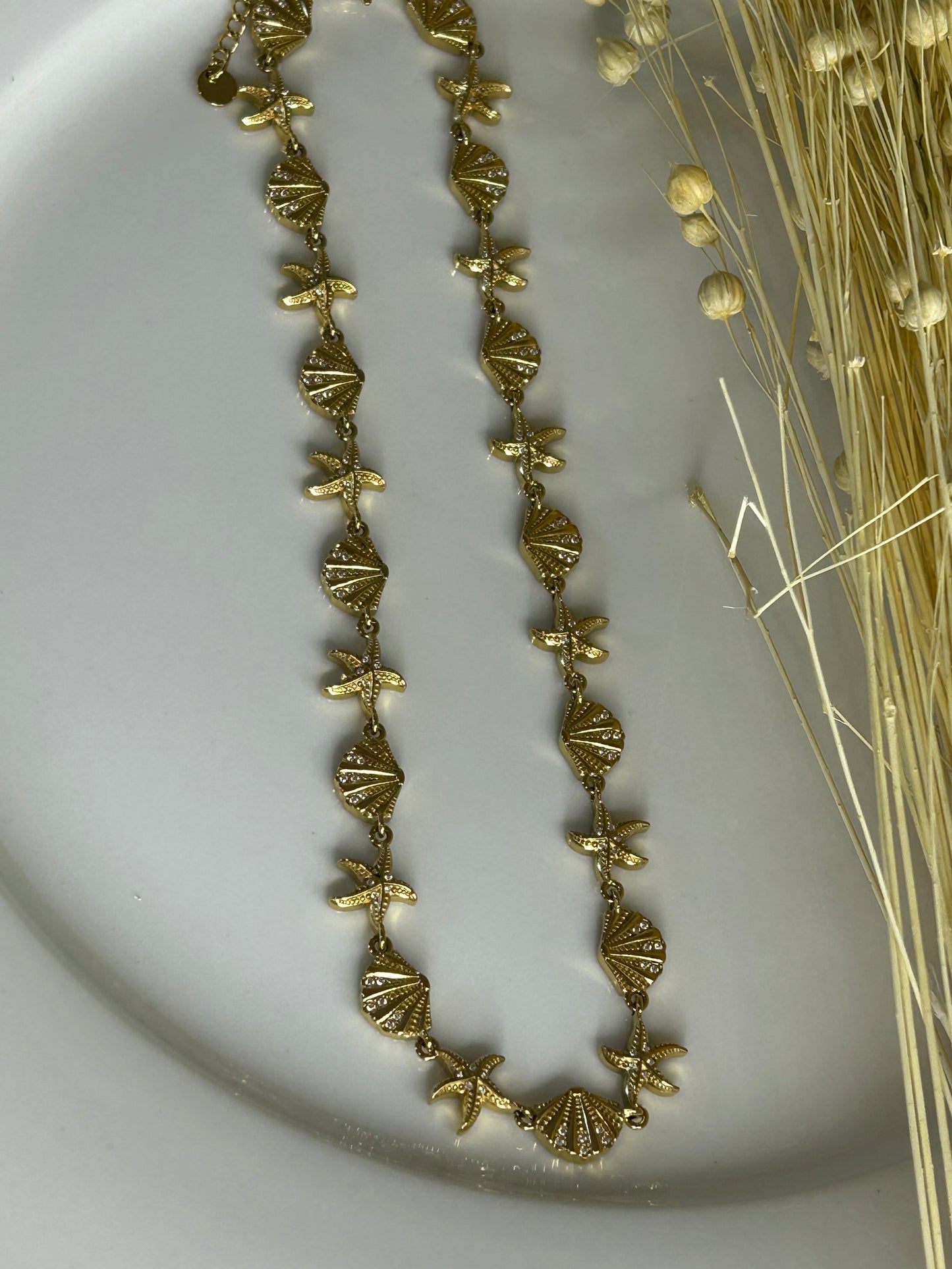 Κολιέ glam summer gold