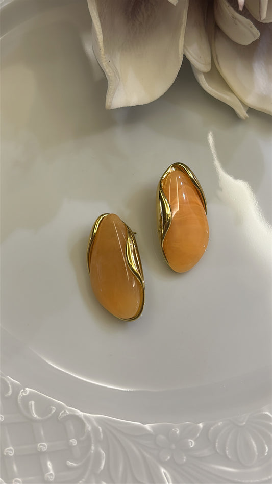 Σκουλαρίκι καρφωτό orange