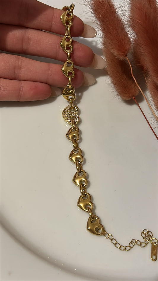 Βραχιόλι καρδιές