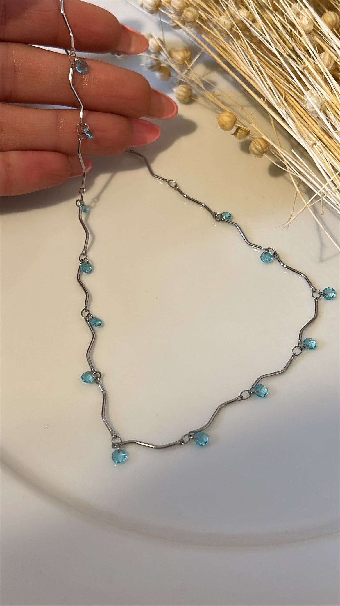 Κολιέ full summer blue