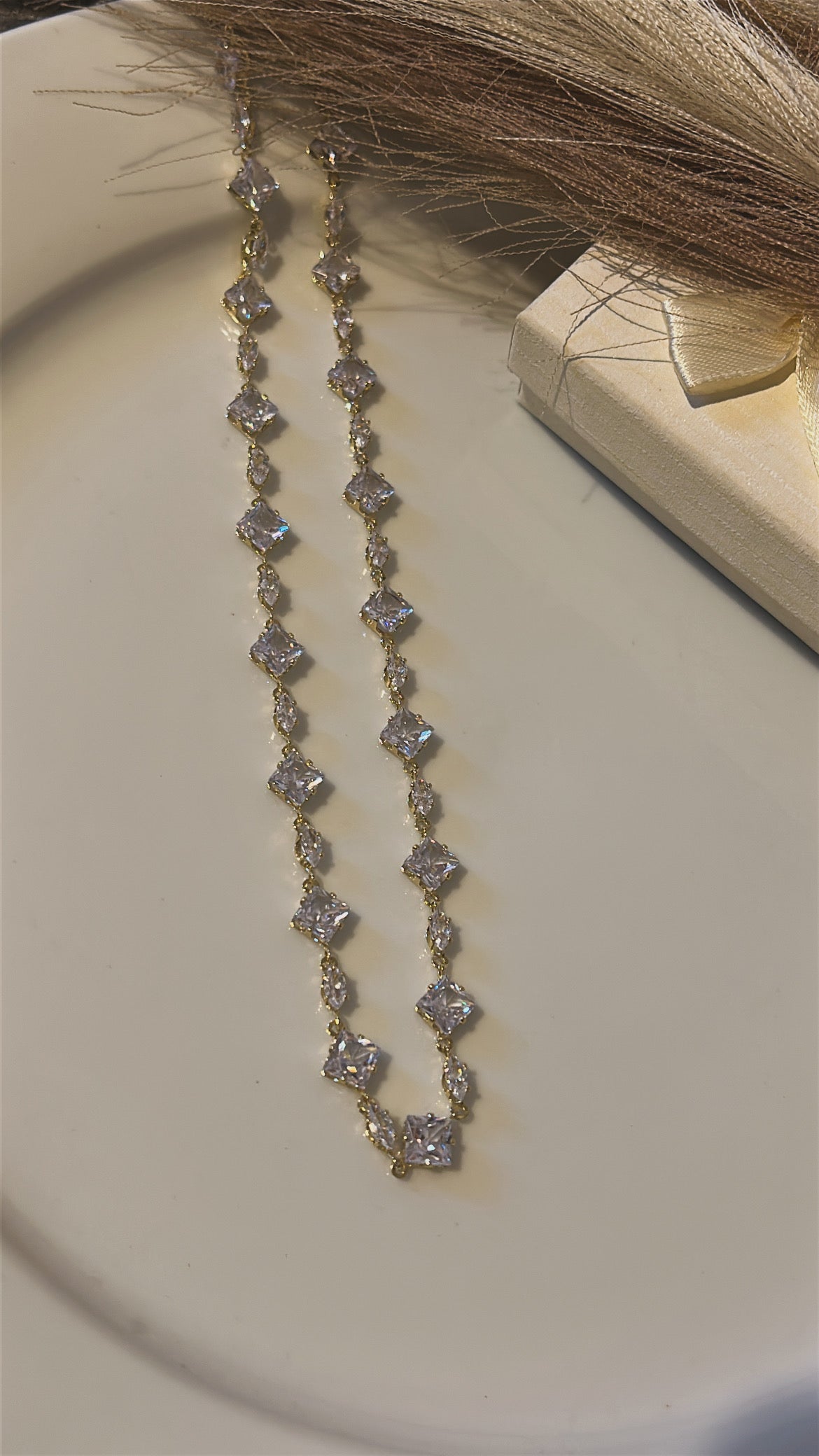 Κολιέ διαμαντάκια