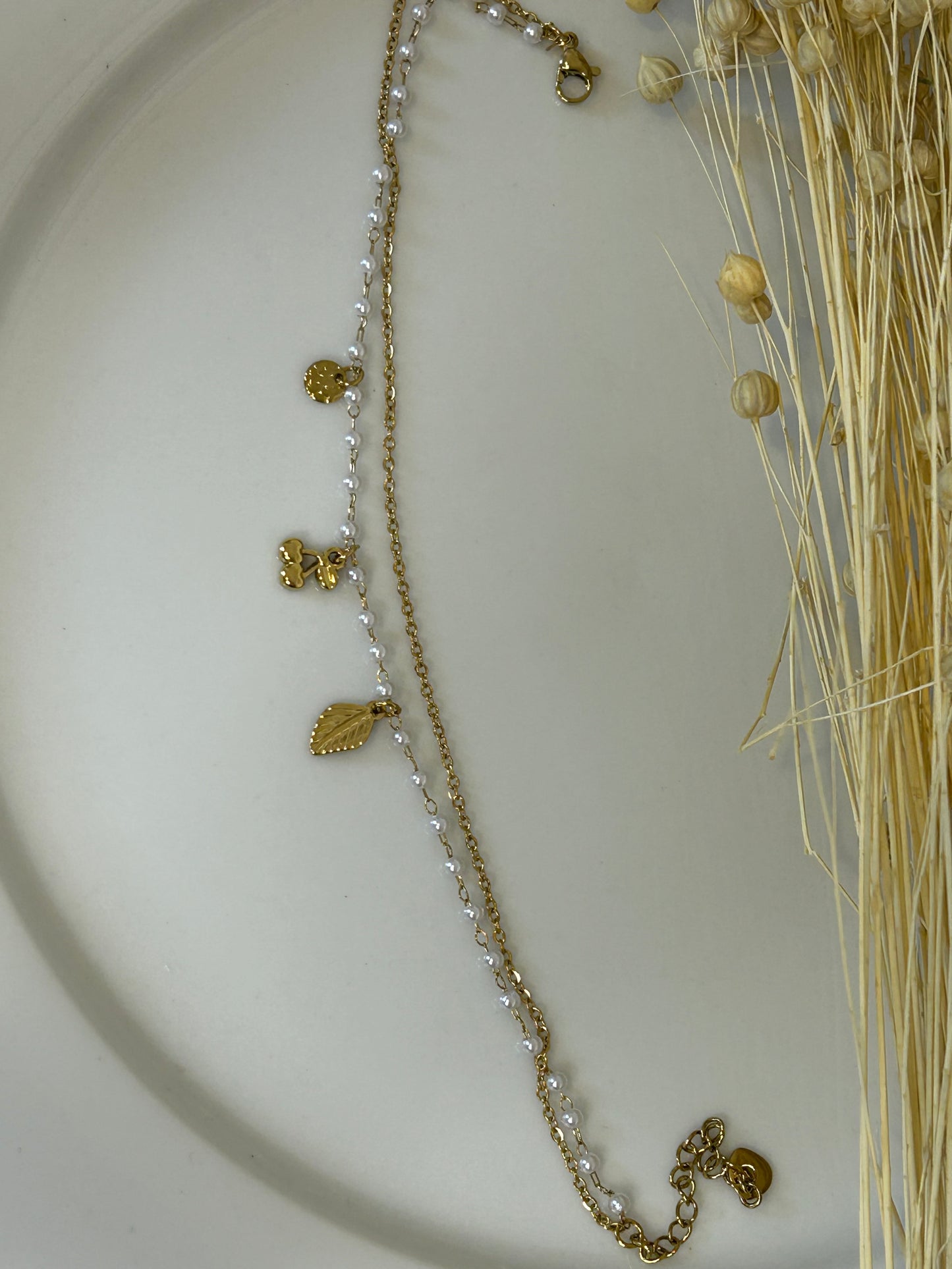 Αλυσίδα για το πόδι με charms & Perla