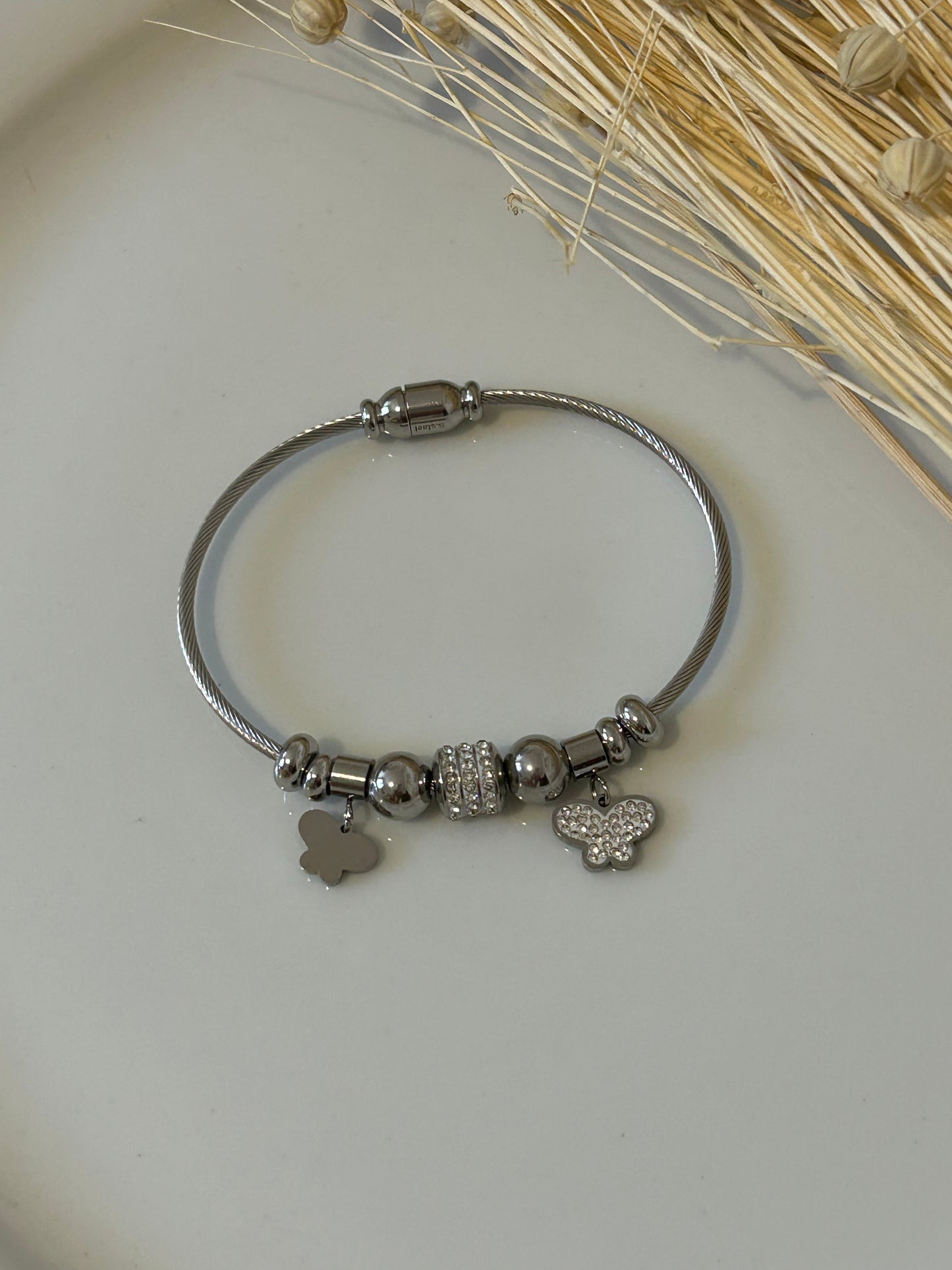 Βέργα με charms πεταλούδες