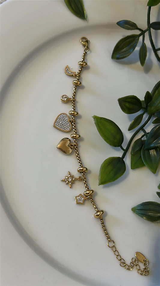 Βραχιόλι με charms love