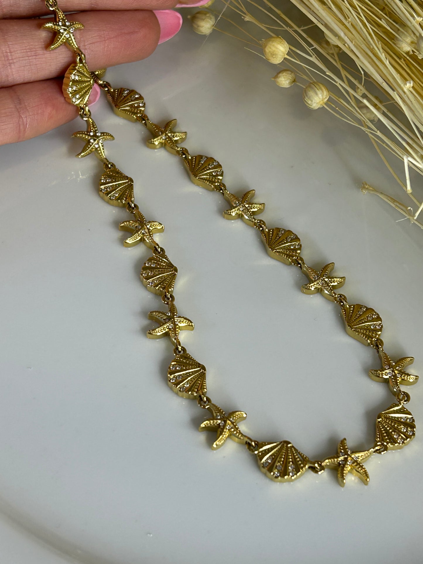 Κολιέ glam summer gold