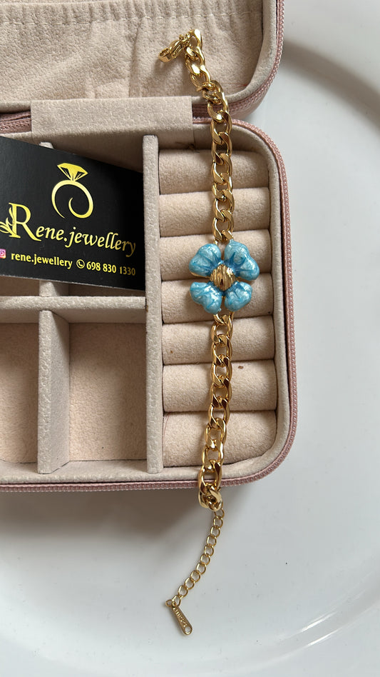 Βραχιόλι blue flower