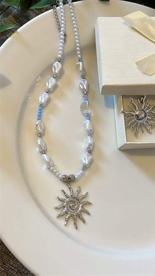 Χειροποίητο κολιέ summer sun