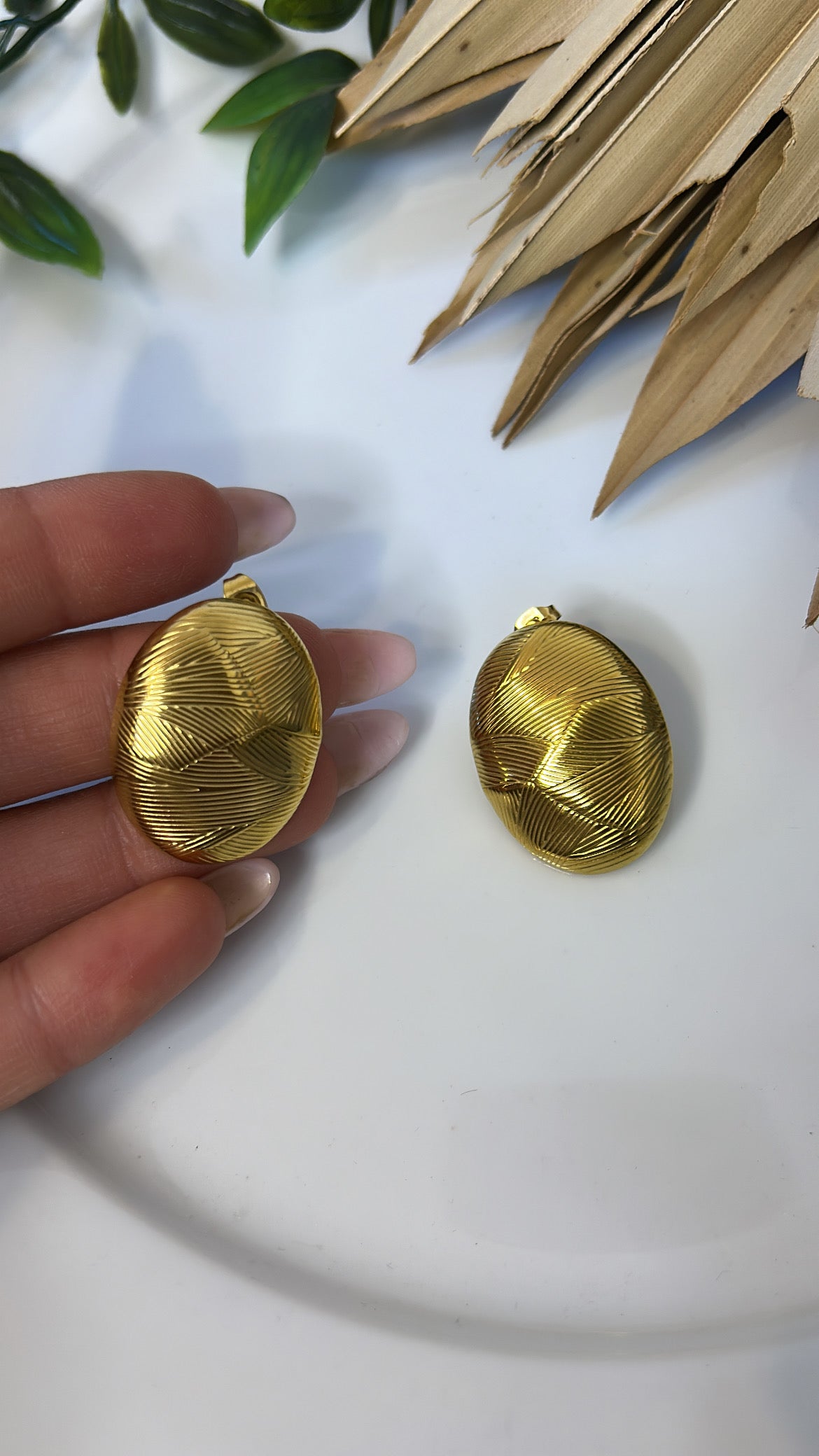 Σκουλαρίκι καρφωτό κουμπί