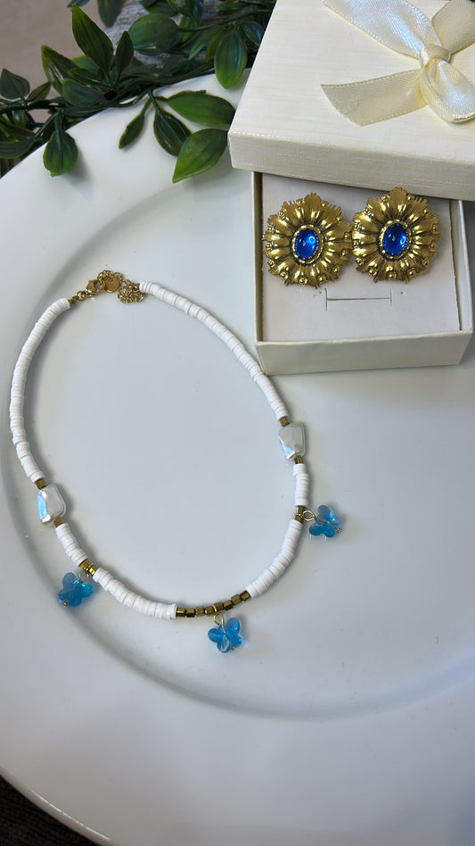 Χειροποίητο choker butterflies