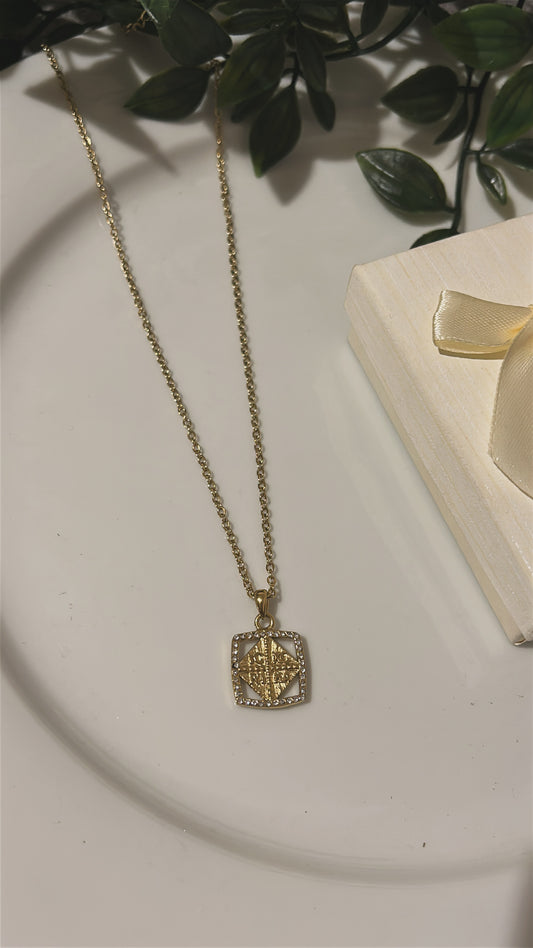 Κολιέ κωνσταντινάτο με strass